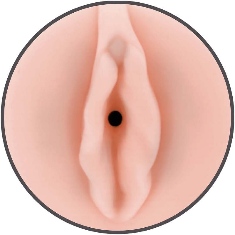 Detalle de la entrada con forma de vagina del masturbador Jamyjob Pussy
