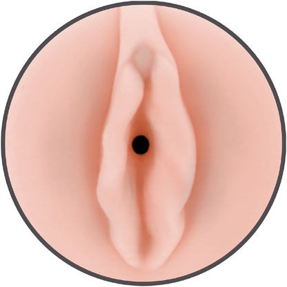 Detalle de la entrada con forma de vagina del masturbador Jamyjob Pussy