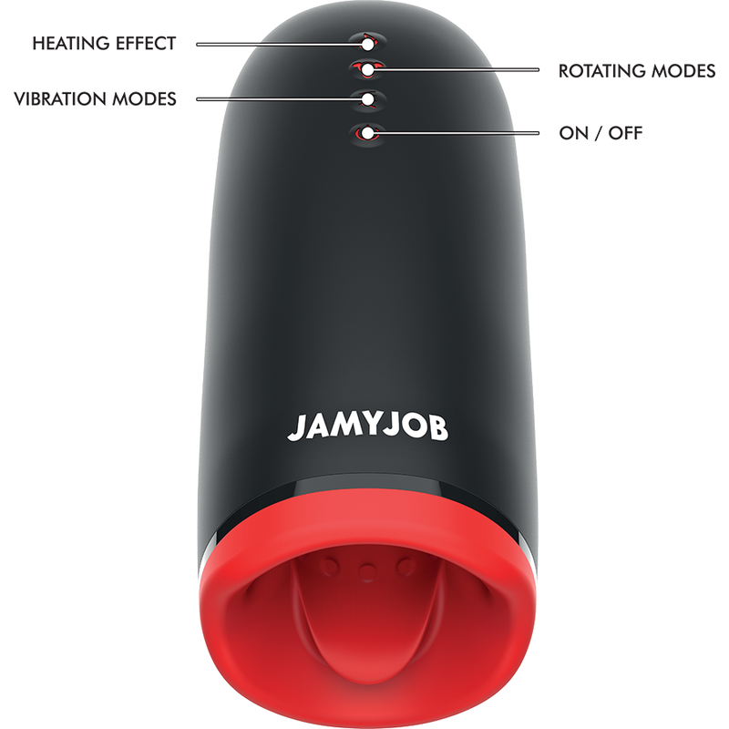 Jamyjob Spin-X masturbador con rotación y calor