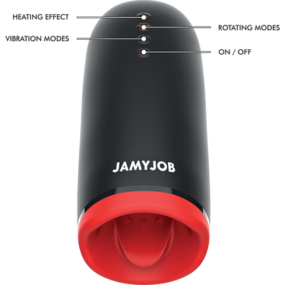 Jamyjob Spin-X masturbador con rotación y calor