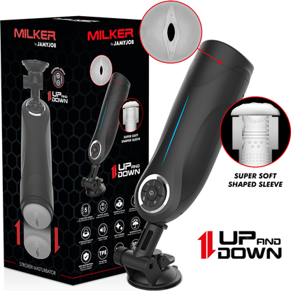 Milker de Jamyjob con caja, manga suave y función Up and Down