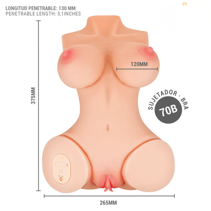 Medidas del torso Intense Deep Touch Vero